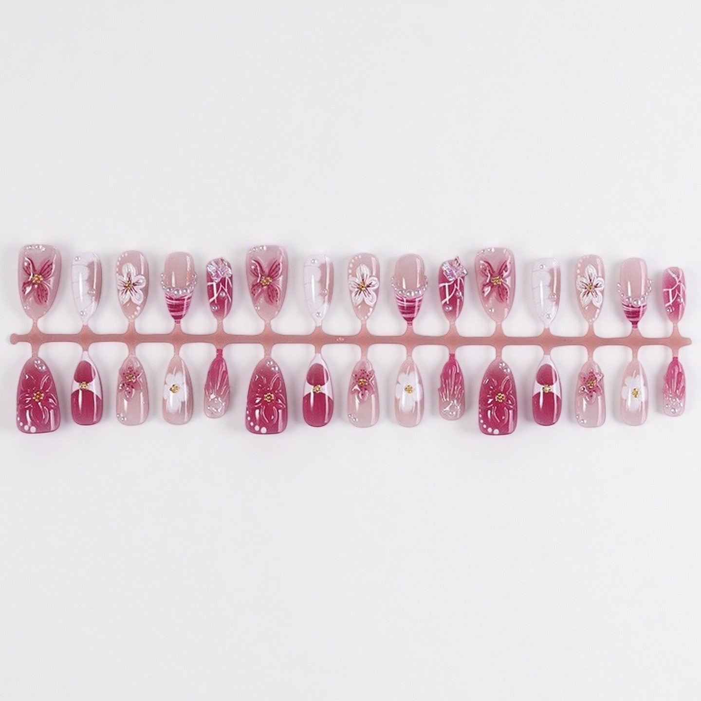 Professional Press-On Nail Set with Trendy Designs Acalora
