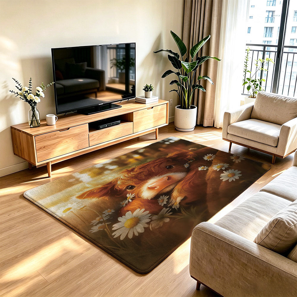 Unisex Artistic Cat Print Area Rug