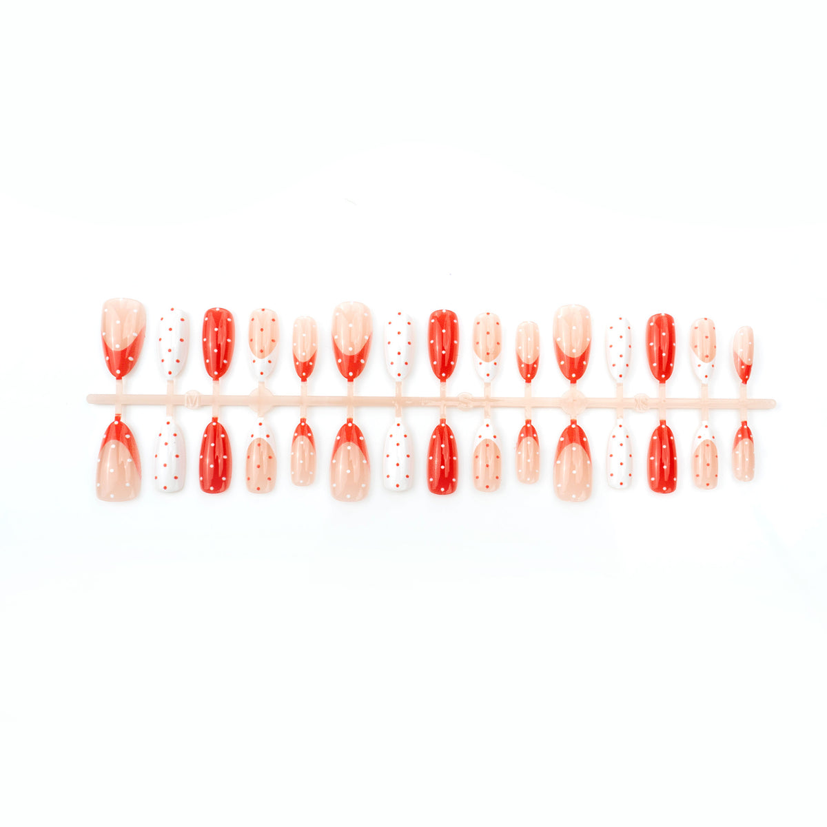 Creative nail art set with playful polka dot design Acalora