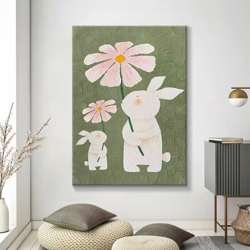 Textured Floral Canvas Wall Art
