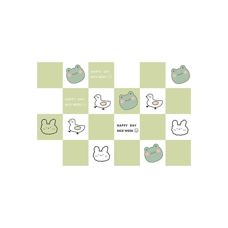 Cartoon Cat-Themed Bath Rug Acalora
