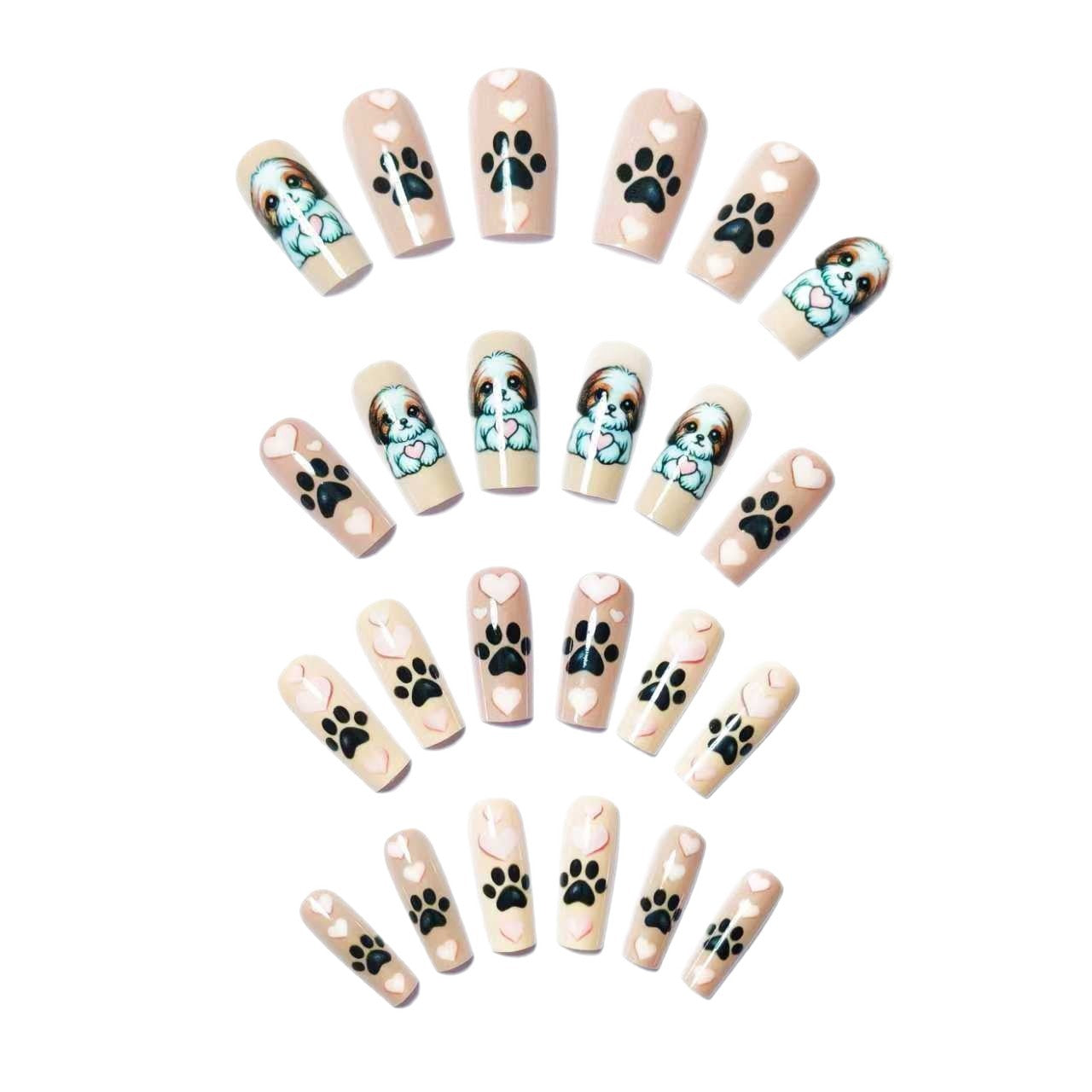Playful Pet-Themed 3D Nail Art Acalora