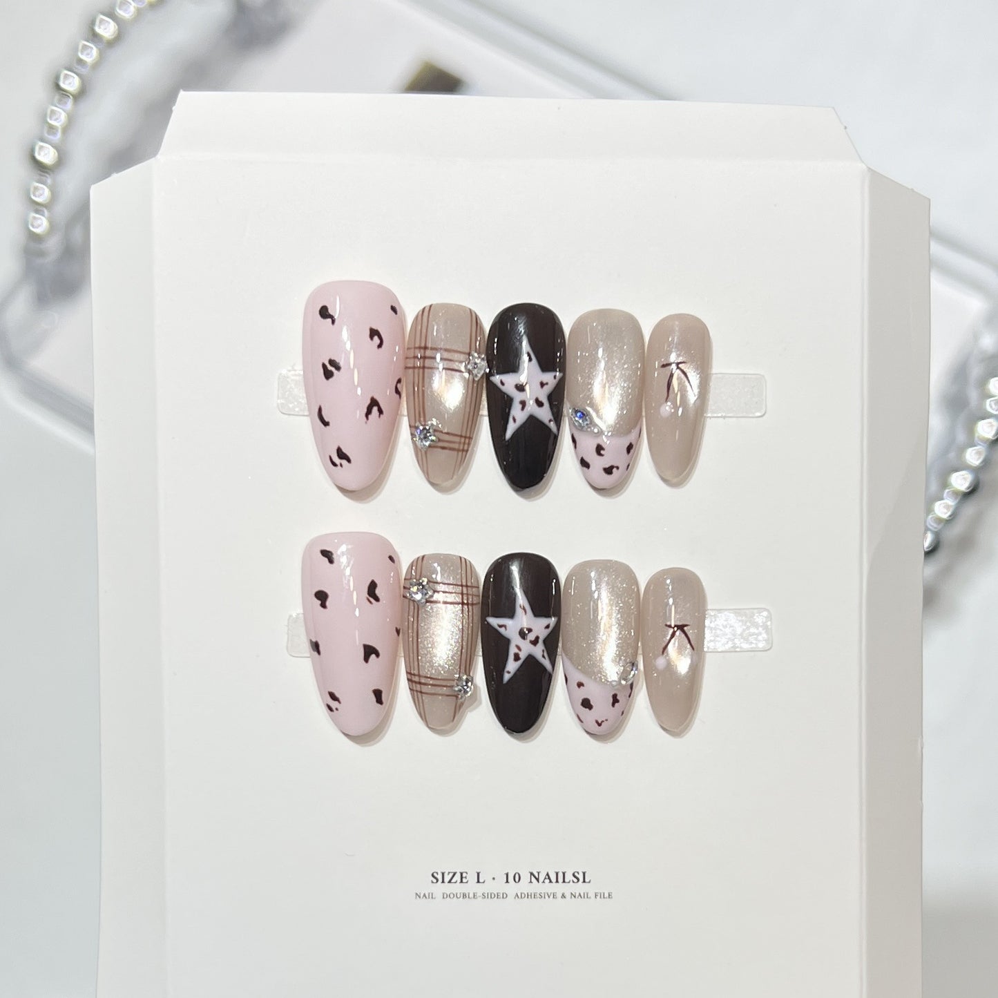 Themed Press-On Nail Art Set with Hello Kitty Designs Acalora
