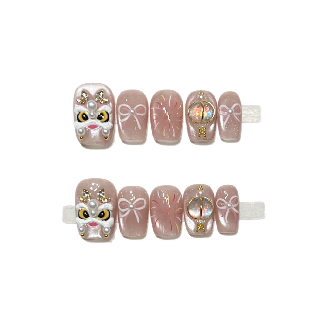 Artistic Themed Press-On Nail Set Acalora