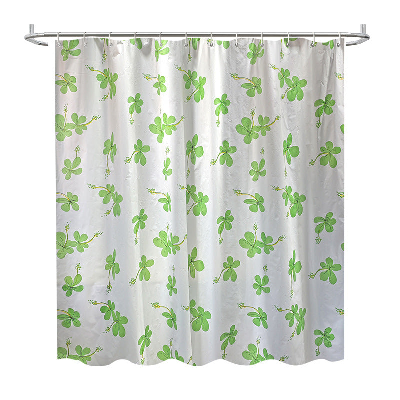 Floral Patterned Shower Curtain