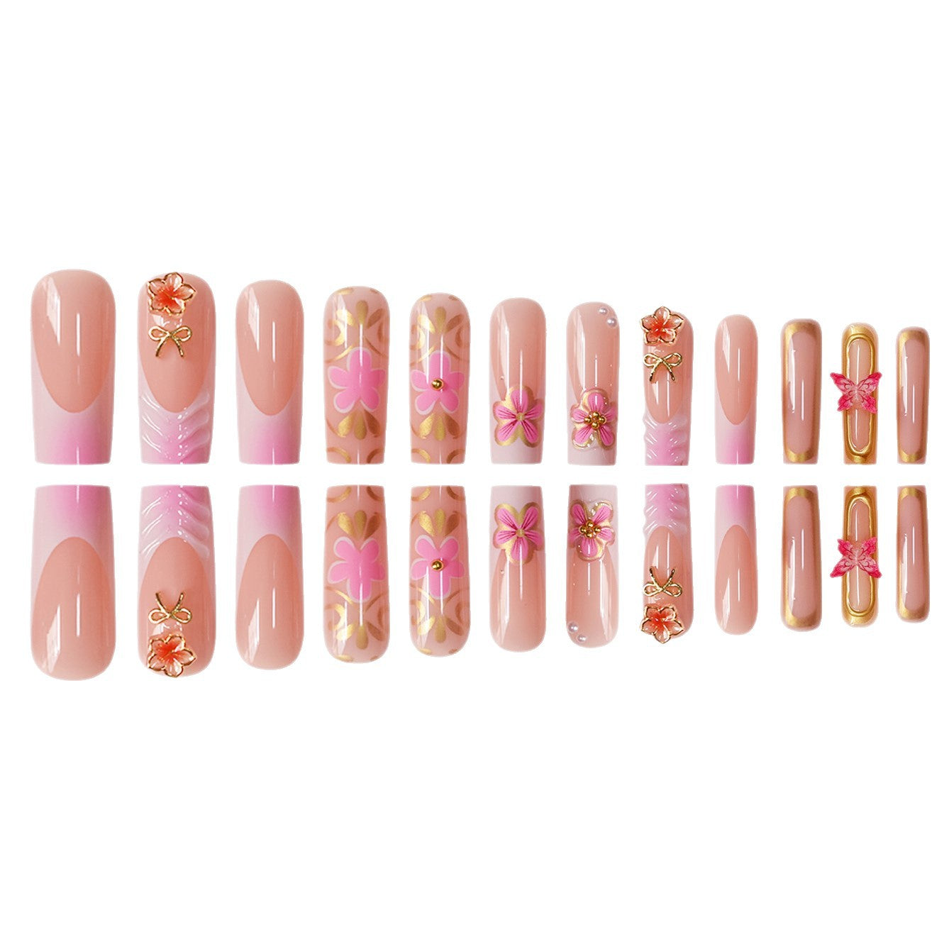 Decorative Floral Nail Art Design Acalora