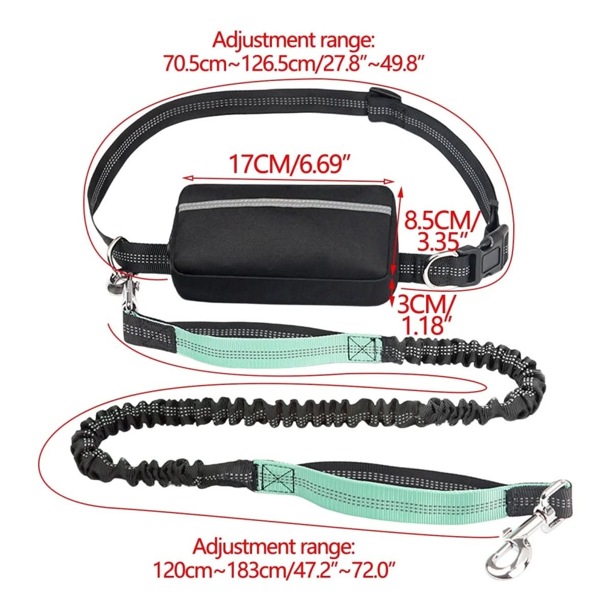 Skanto | Hands-Free Dog Leash with Padded Comfort Handle