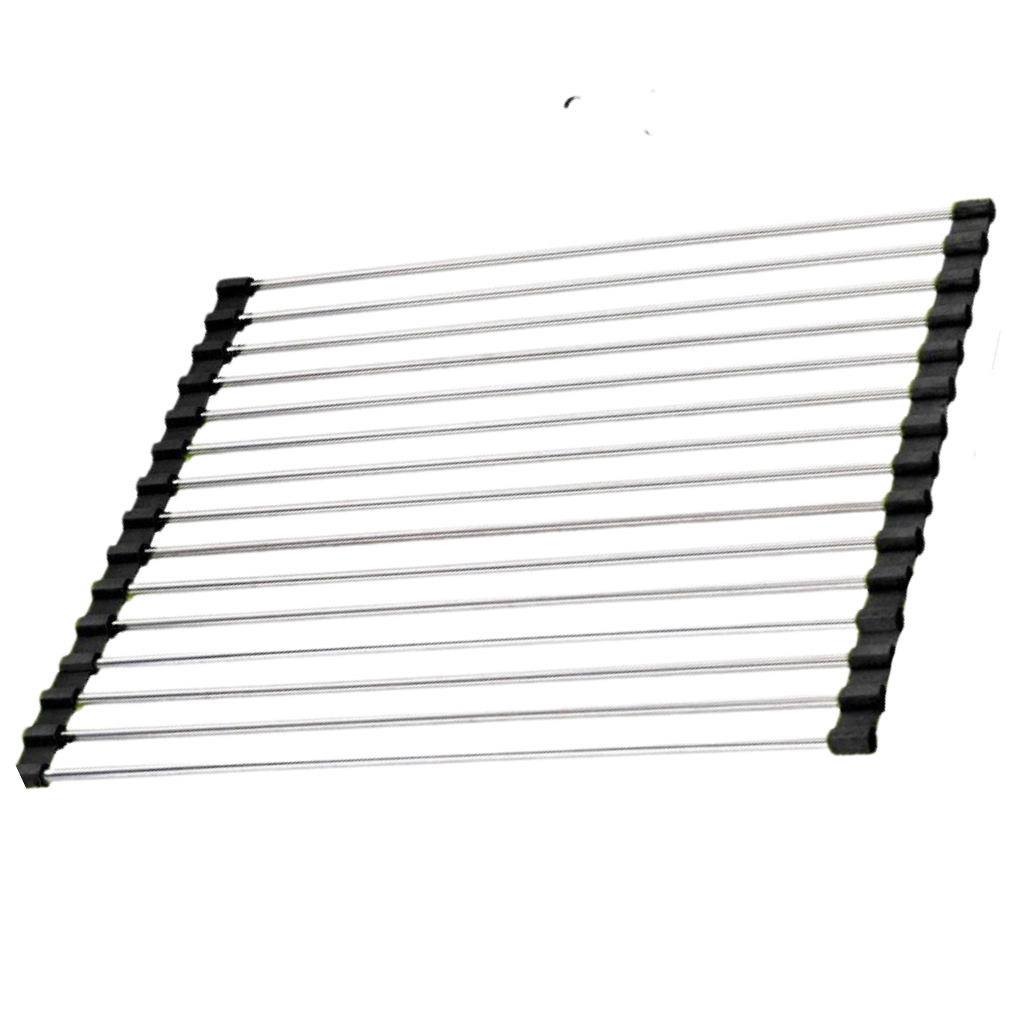 Roll-up Stainless Steel Rack for Dishes and Produce