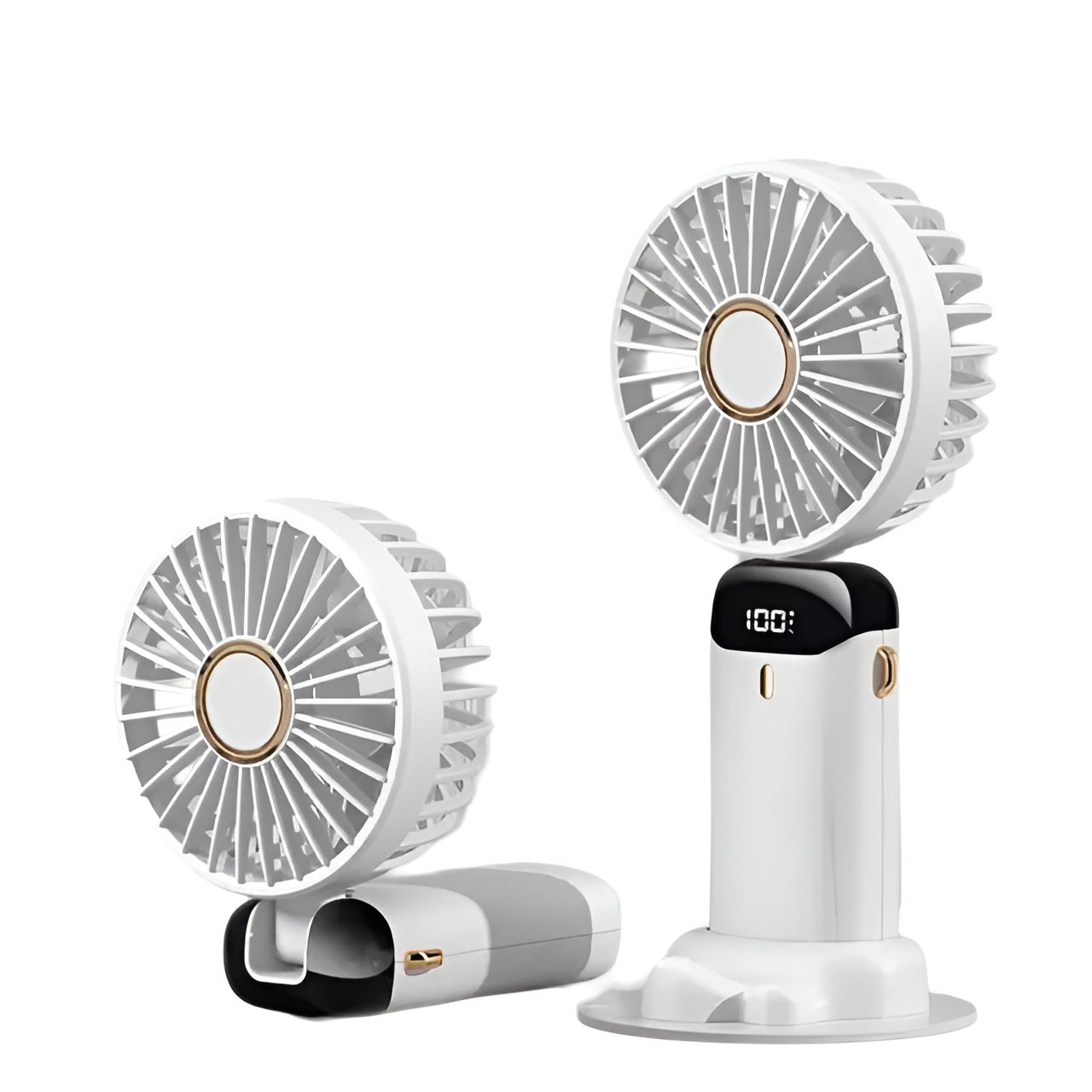 Rechargeable Handheld Mini Fan | 5-Speed, 90-Degree Adjustable & Quiet for Office, Home & Outdoor | Karnz