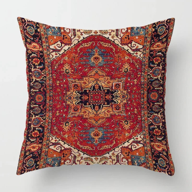 Moroccan Pillowcase with Oriental Pattern – Decor for Living Room and Office, High-Quality Boho Style Pillowcase for Sofa and Seating Area