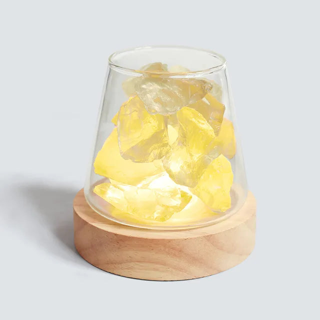 Himalayan Salt Lamp - Crystal Night Light & Essential Oil Diffuser