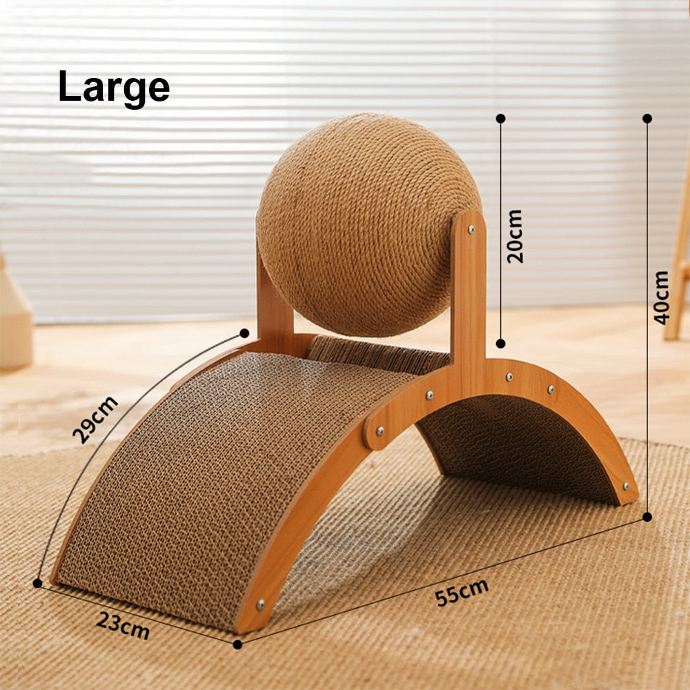 BowLift | Wooden Cat Fun Play Scratcher Board