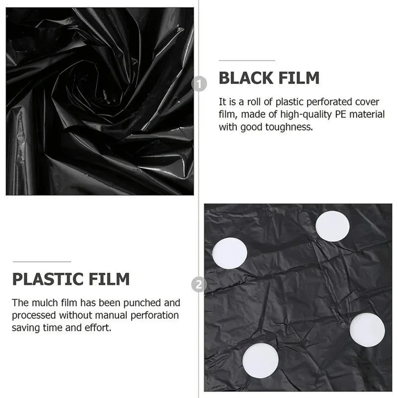 BowLift | AgroShield Weed Fabric | Black Mulch Film | Plant Protection & Yield Increase | Ideal for Greenhouses