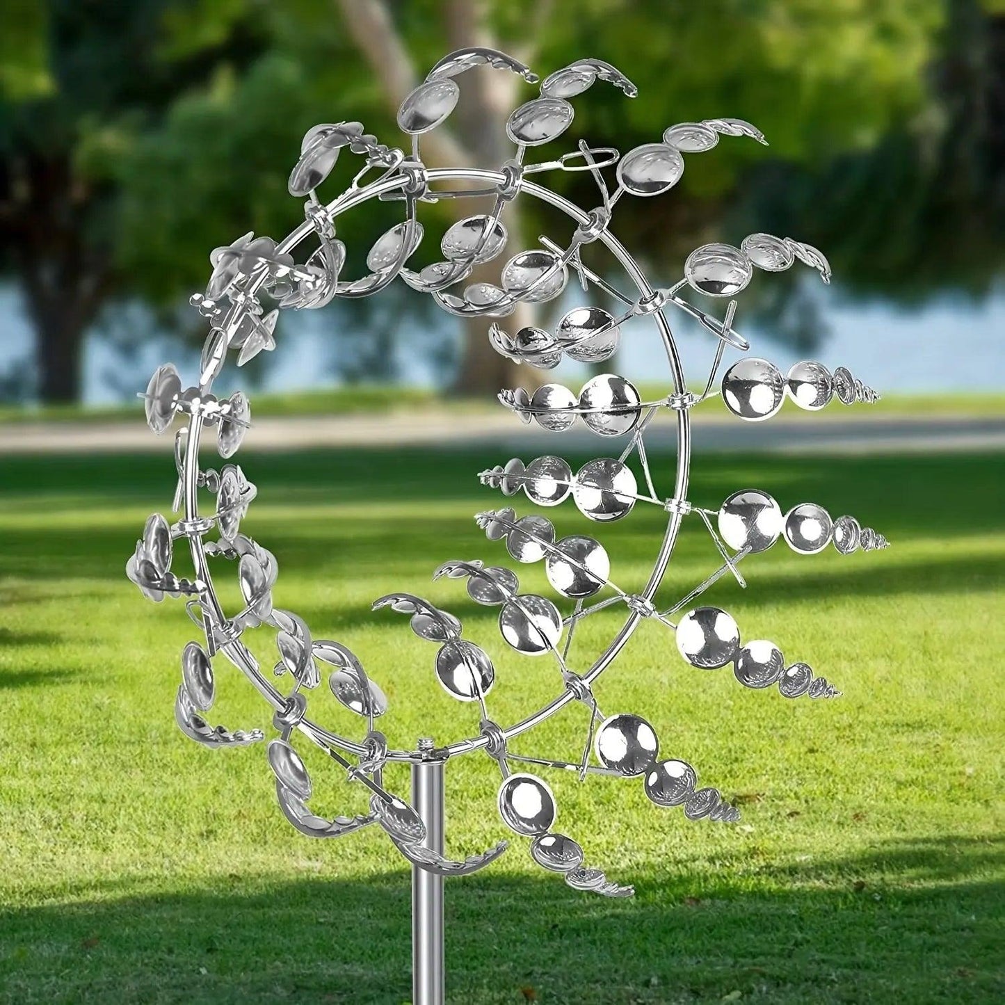 Brehn | Wind Spinner | Unique wind-powered metal garden decor