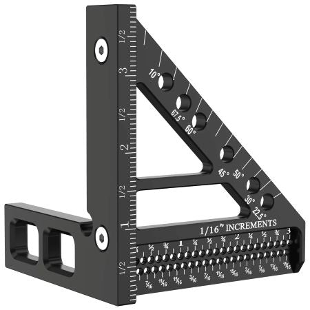 BowLift | Precision 3D Woodworking Ruler – 45° & 90° Multi-Angle Measuring Tool