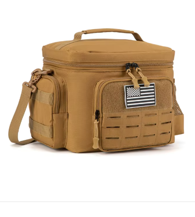 Skanto | Men's Military Tactical Lunch Box - Rugged, Leak-Proof, Insulated Thermal Cooler Bag for Work, Camping, Picnic Meals