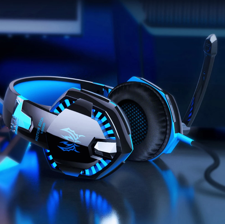 Skanto | Gaming Headset for PC Bass Stereo Over-Ear Earphones Casque Laptop Microphone