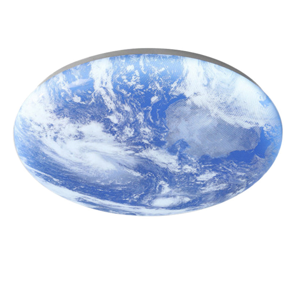 Skanto | Modern Moon-Inspired LED Ceiling Light – Soft Ambient Flush Mount