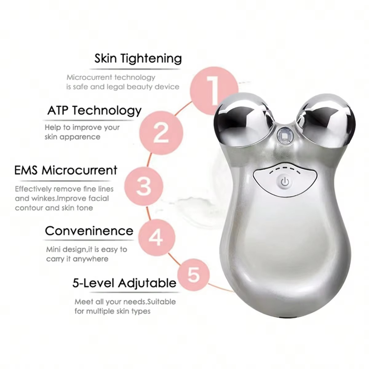 Skanto | Dual-Head RF & EMS Microcurrent Facial Rejuvenator