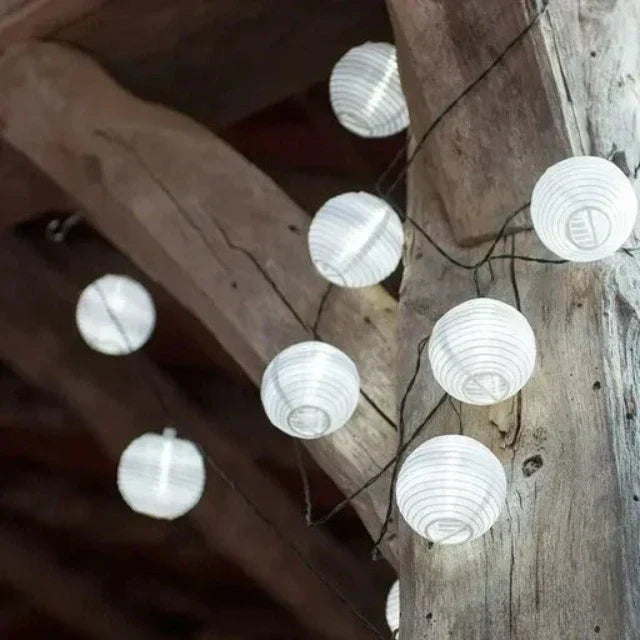 Solar Lantern String Lights for Outdoor Use – Colorful Lanterns for Garden and Patio Lighting | Karnz