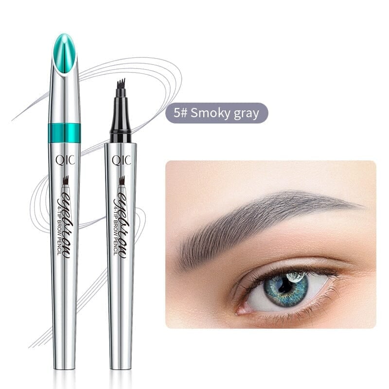 3D waterproof Microblading eyebrow pencil with 4-tip fork, tattoo pen