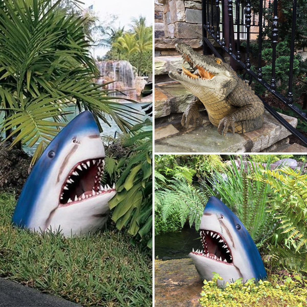 BowLift | Garden Swamp Gator Statue