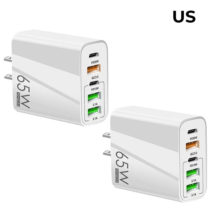 Multi-Port Adapter 65W Fast Charger - US Standard