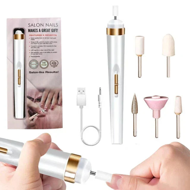 Skanto | 5-in-1 Electric Nail Care Device – Portable Manicure Tool with LED Light