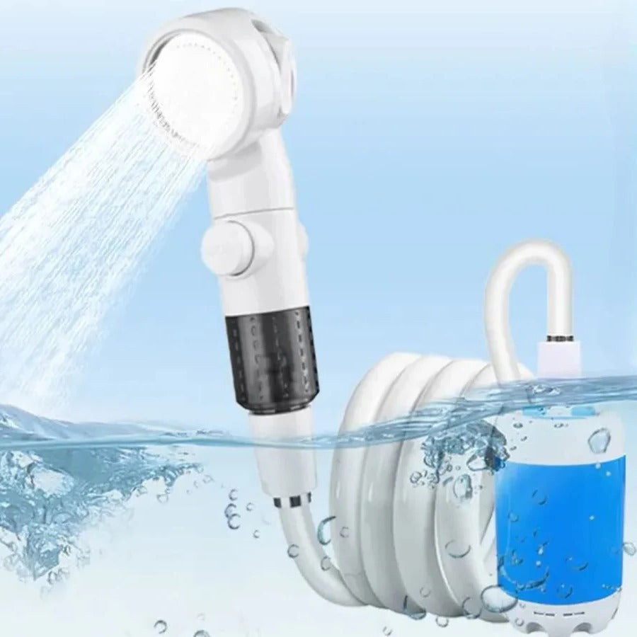 Skanto | Portable USB Rechargeable Water Pump Shower Head