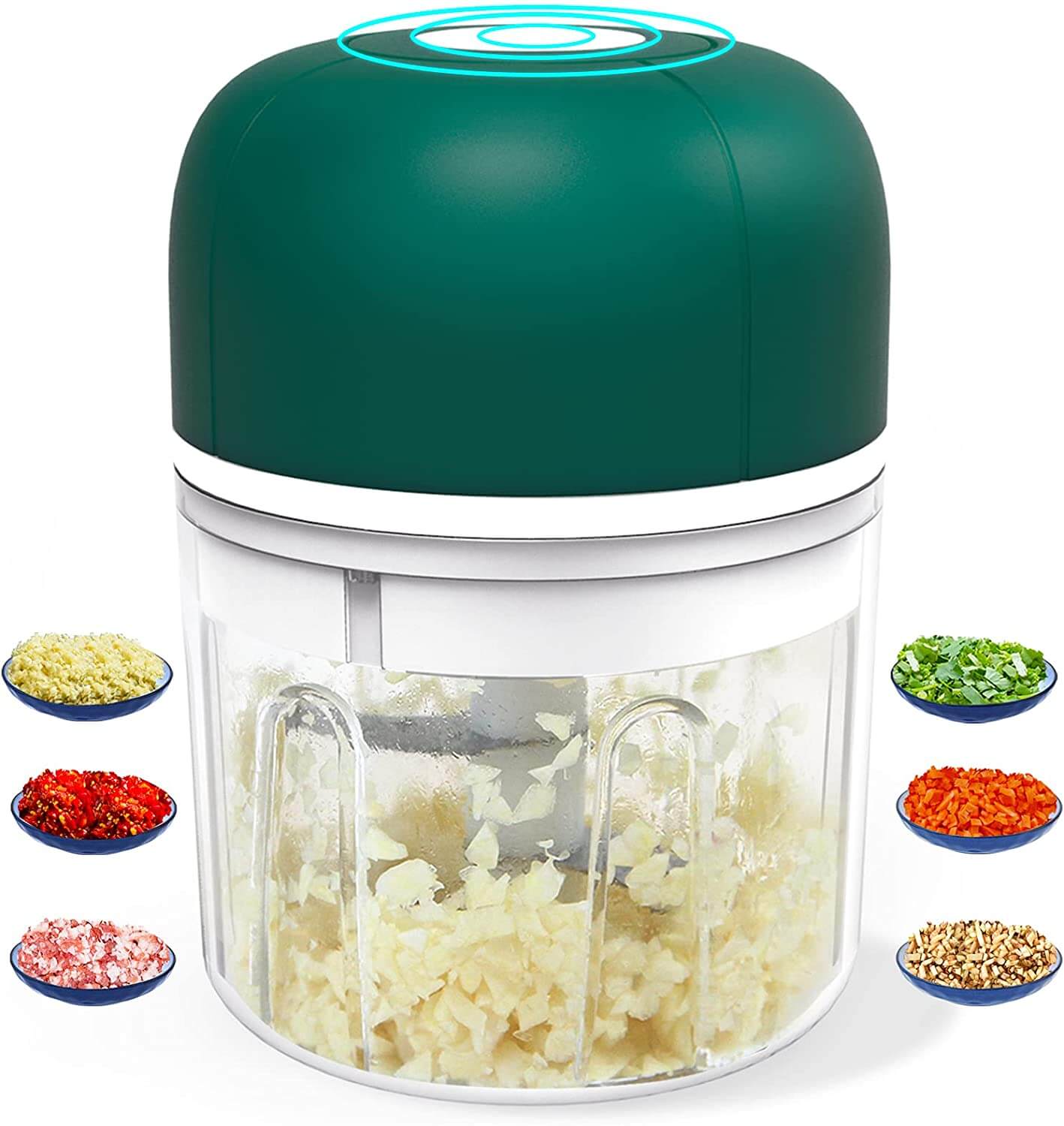 Kalsten | ChopEase Electric Garlic Press – USB Rechargeable – Compact & Powerful – 250ml