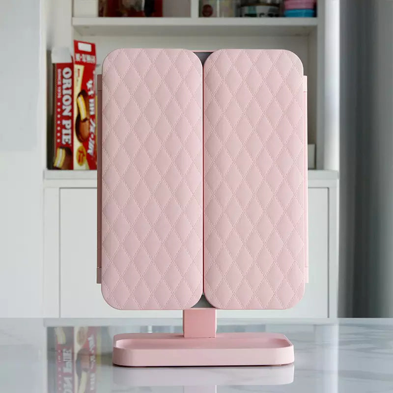 LED makeup mirror with 3 light modes and magnification