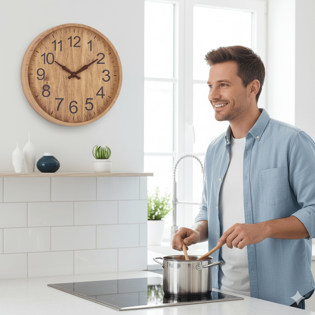 Skanto | OAKTICK – Silent Wooden Wall Clock with Natural Charm