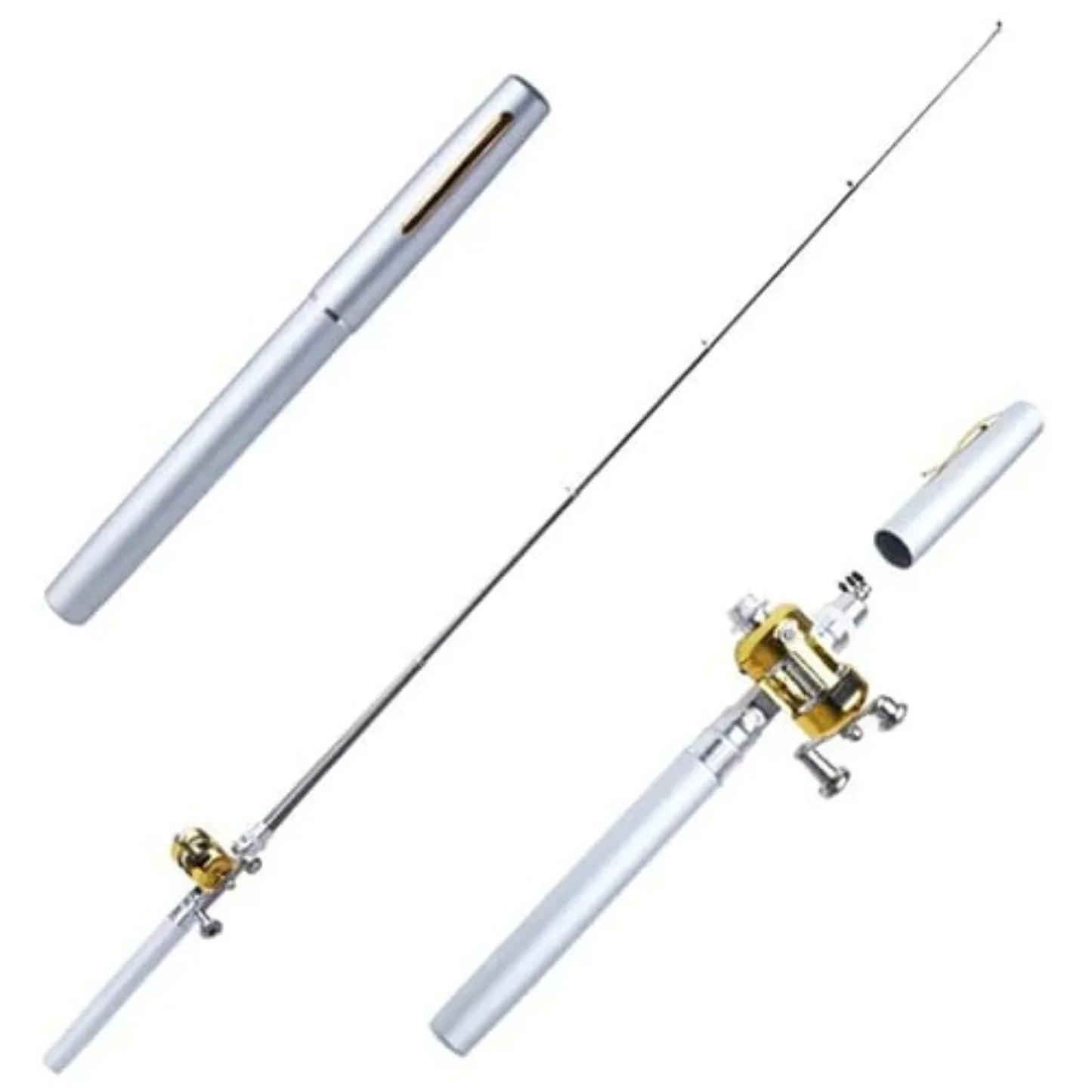 Skanto | Compact Fishing Set with Telescopic Rod – Portable Rod for On the Go