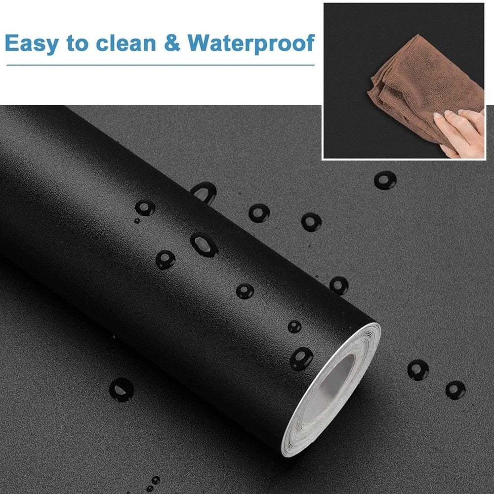 Self-adhesive Film Black Thickened Kitchen Cabinet Sticker Matt | Bowlift