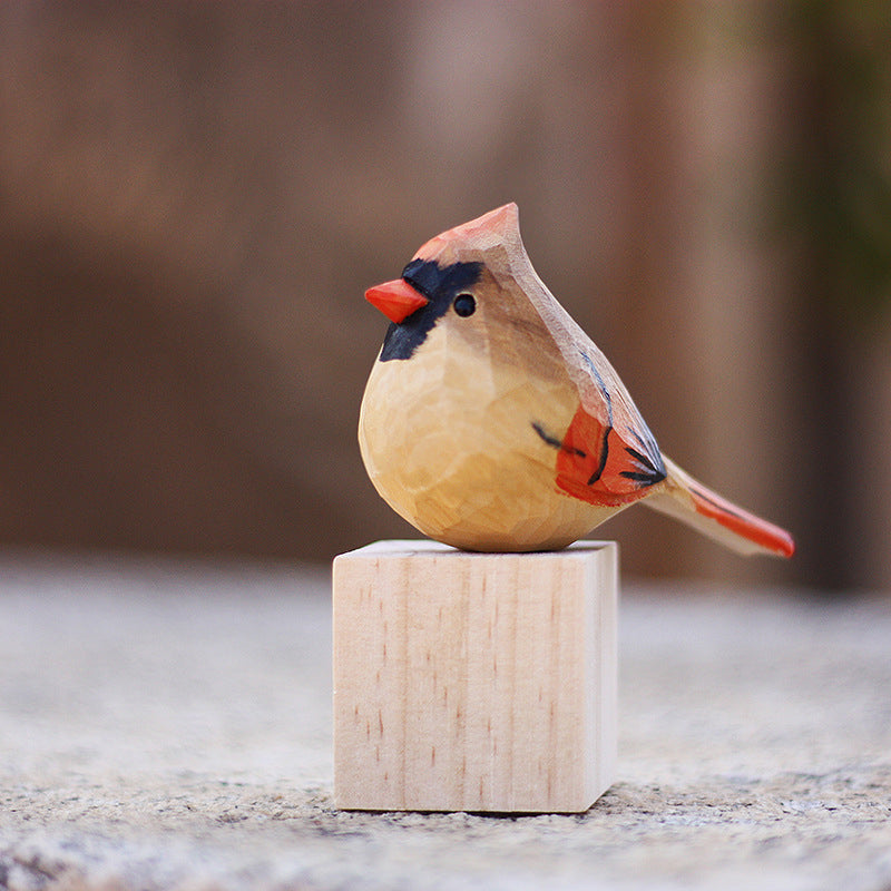 BowLift | Cardinal Hand Wood Carving