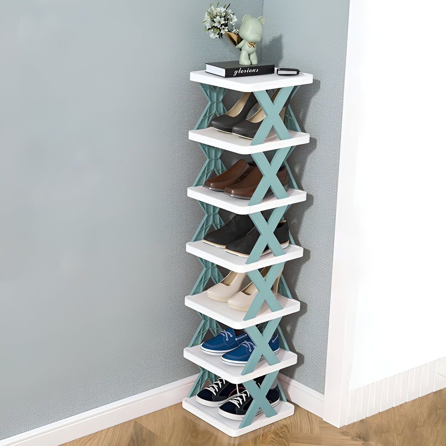 FlexiRack Shoe Organizer - Multifunctional multi-layer foldable shoe rack | Brehn