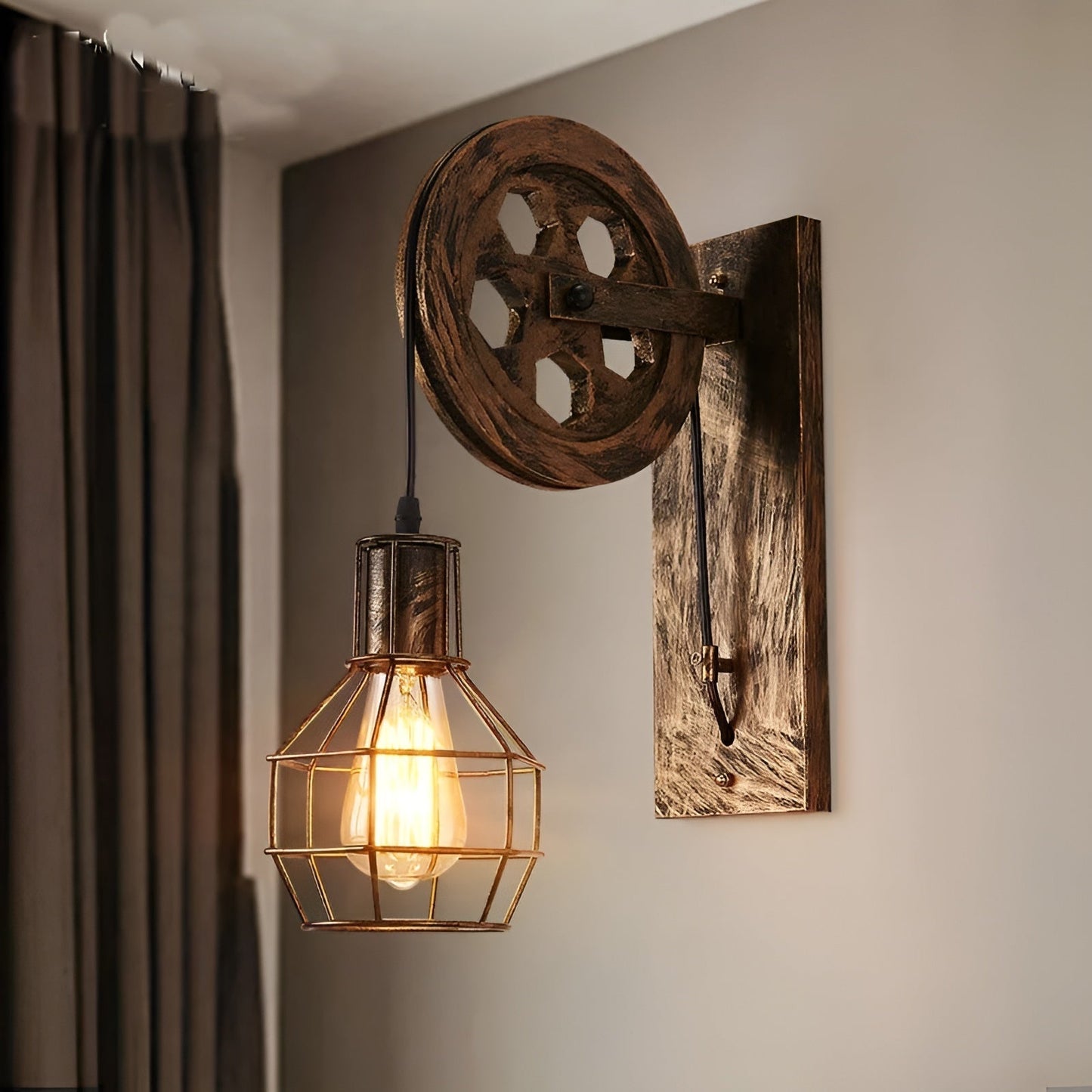 Skanto | Vintage Industrial LED Wall Lamp - IronGlare