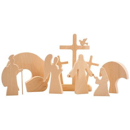 Skanto | Easter Scene Wood Decoration
