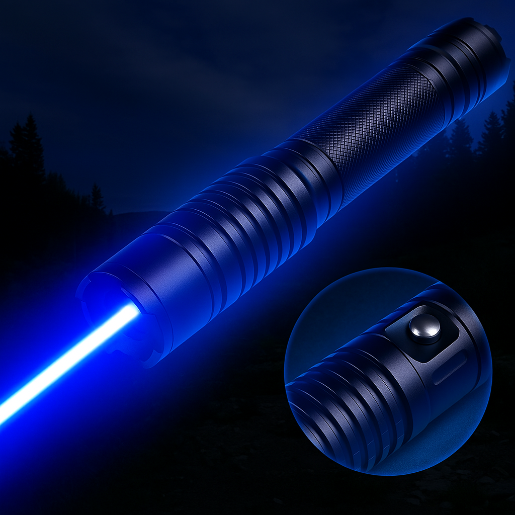 Skanto | Laser Torch Blue Beam Tactical Outdoor Flashlight