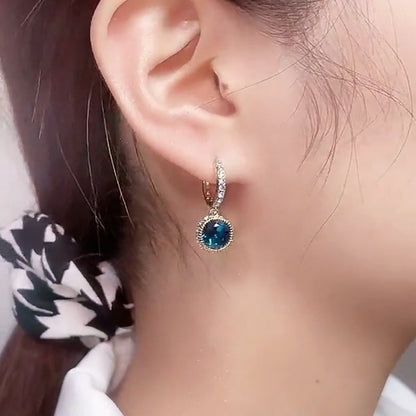 Skanto | Blue Crystal Earrings, 1 Pair