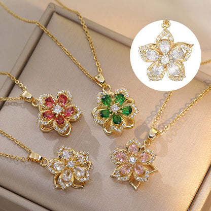 Skanto | Rotating Bauhinia Necklace