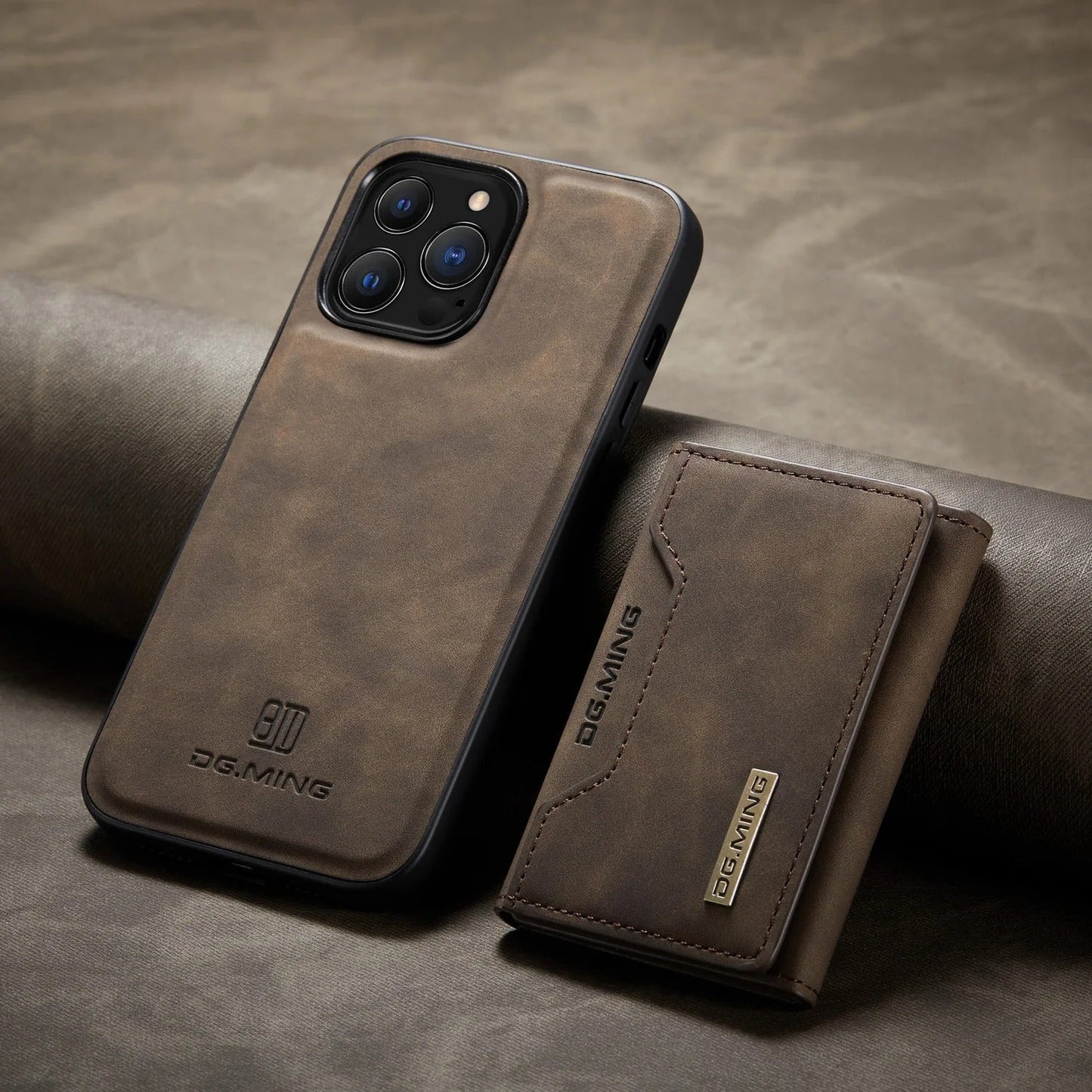 2 in 1 detachable leather wallet case for iPhone
