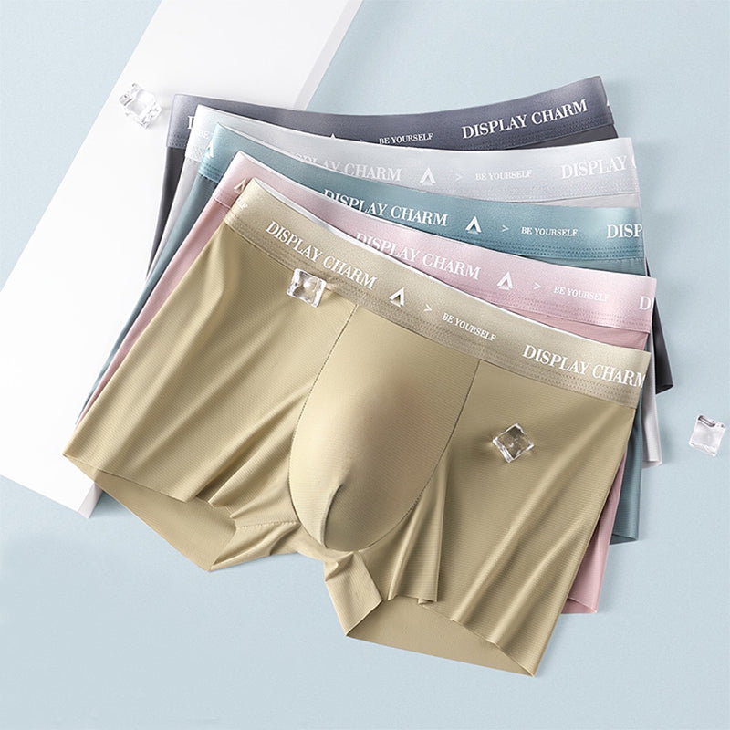 Breathable men's underwear made of ice silk