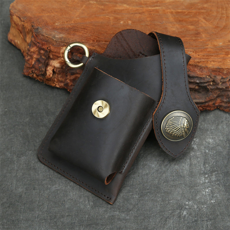Multifunctional leather phone case