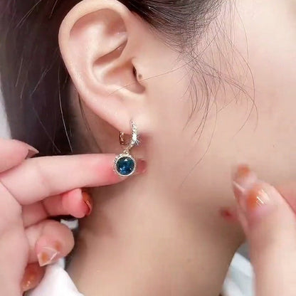 Skanto | Blue Crystal Earrings, 1 Pair