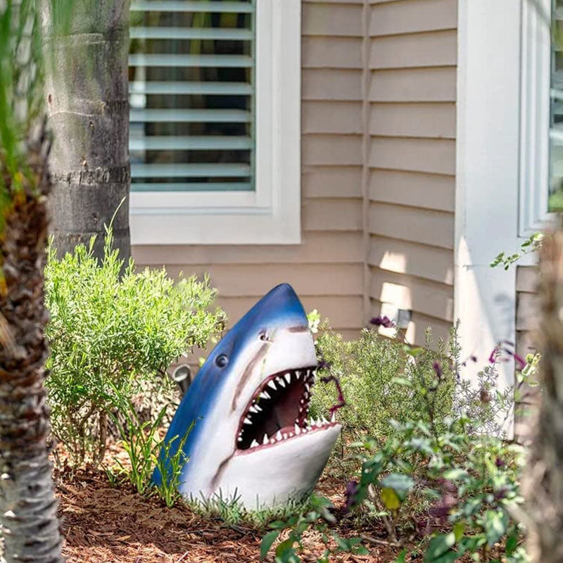 Garden Art Shark Figure Decoration | Bowlift