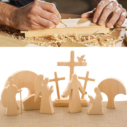 Skanto | Easter Scene Wood Decoration