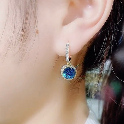 Skanto | Blue Crystal Earrings, 1 Pair