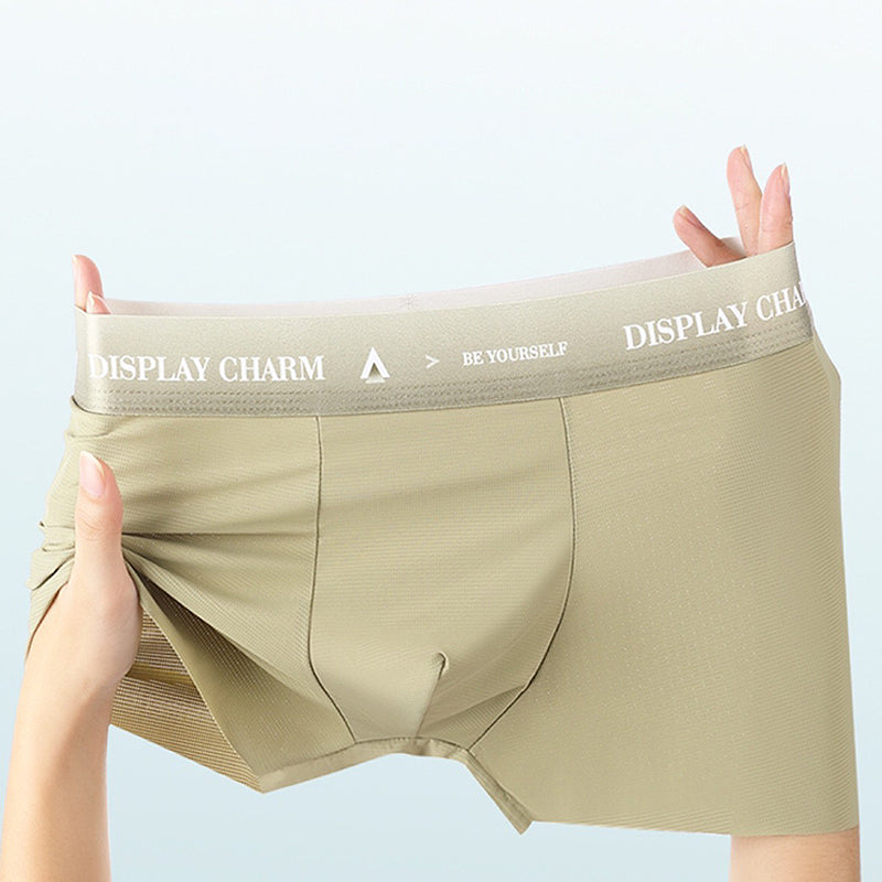 Breathable men's underwear made of ice silk