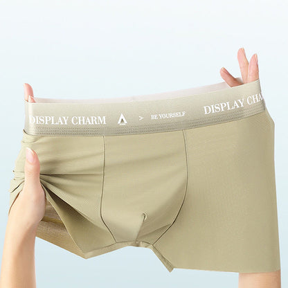 Breathable men's underwear made of ice silk